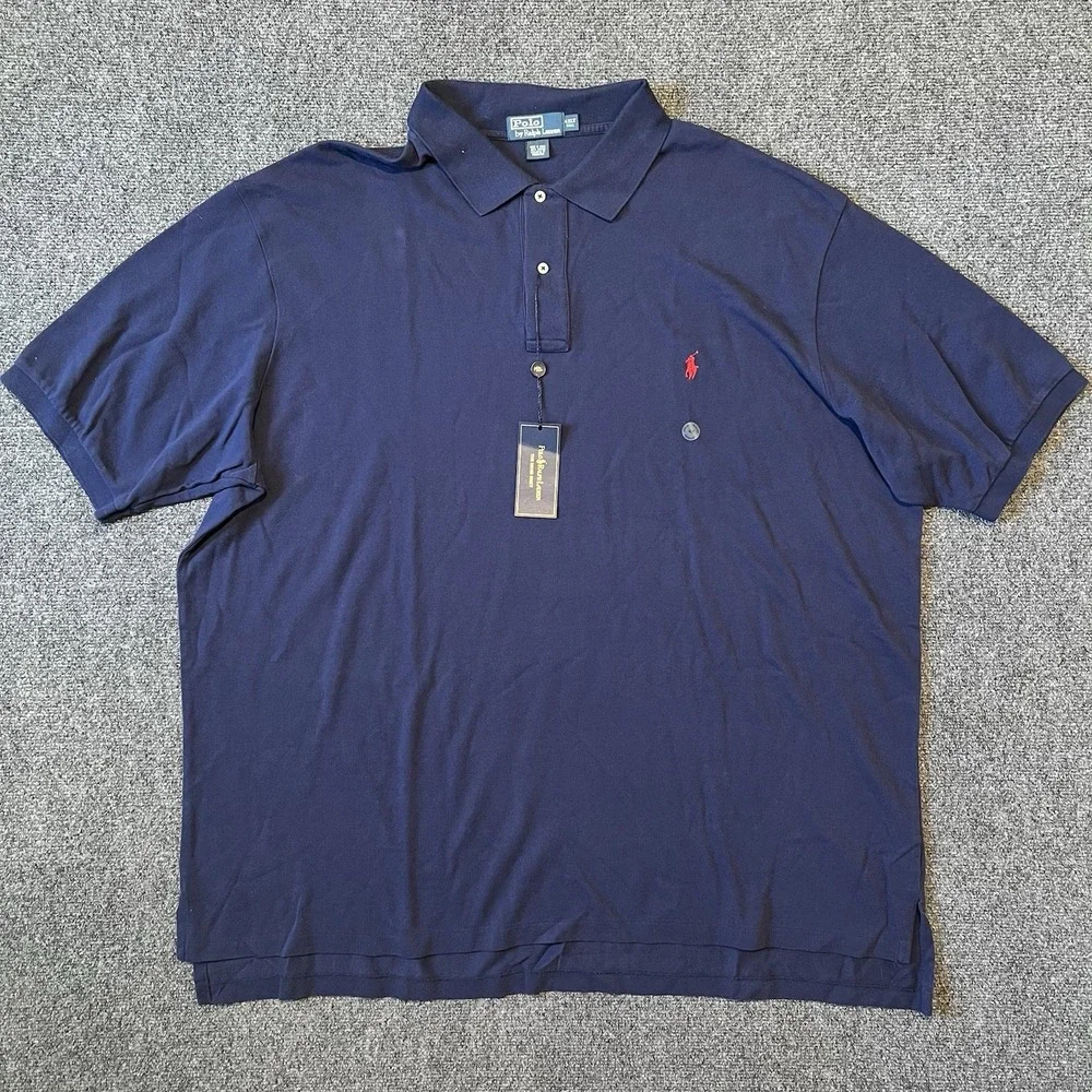 Polo Ralph Lauren Men's 4XLT Polo Short Sleeve Navy NWT